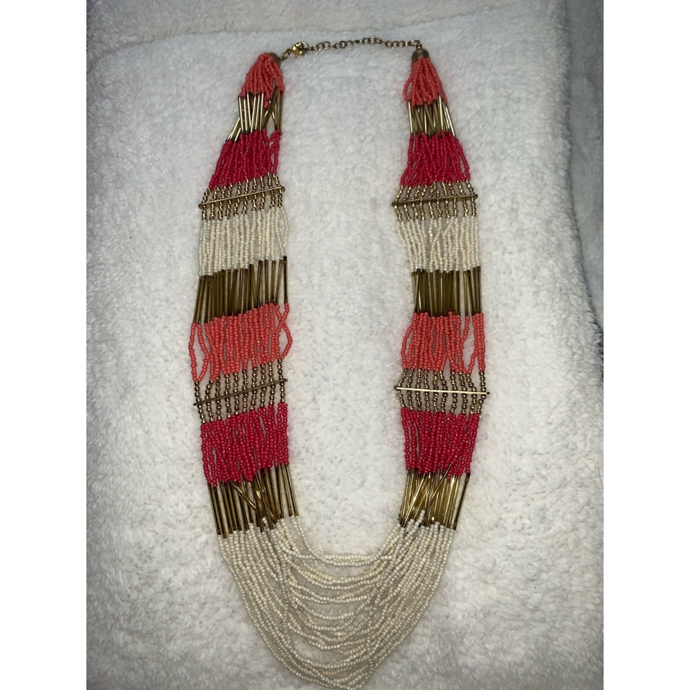 Colorful statement necklace